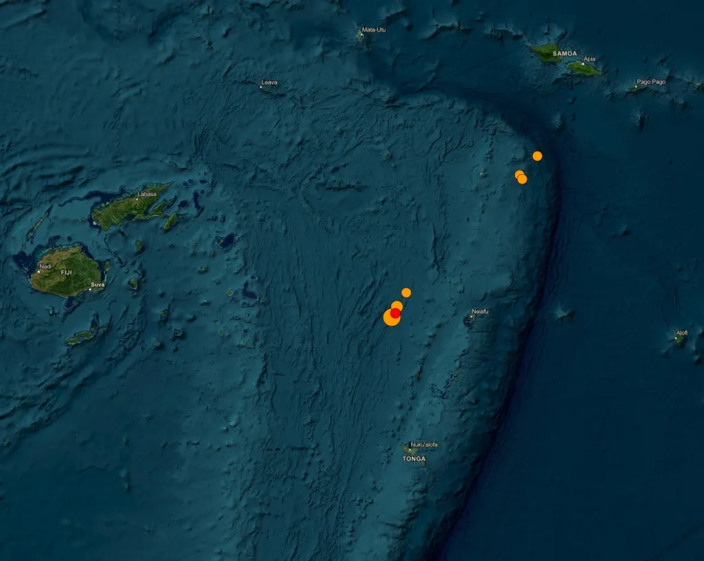 The United States Geological Survey said the quake struck early Tuesday evening local time at a depth of about 148 miles. 