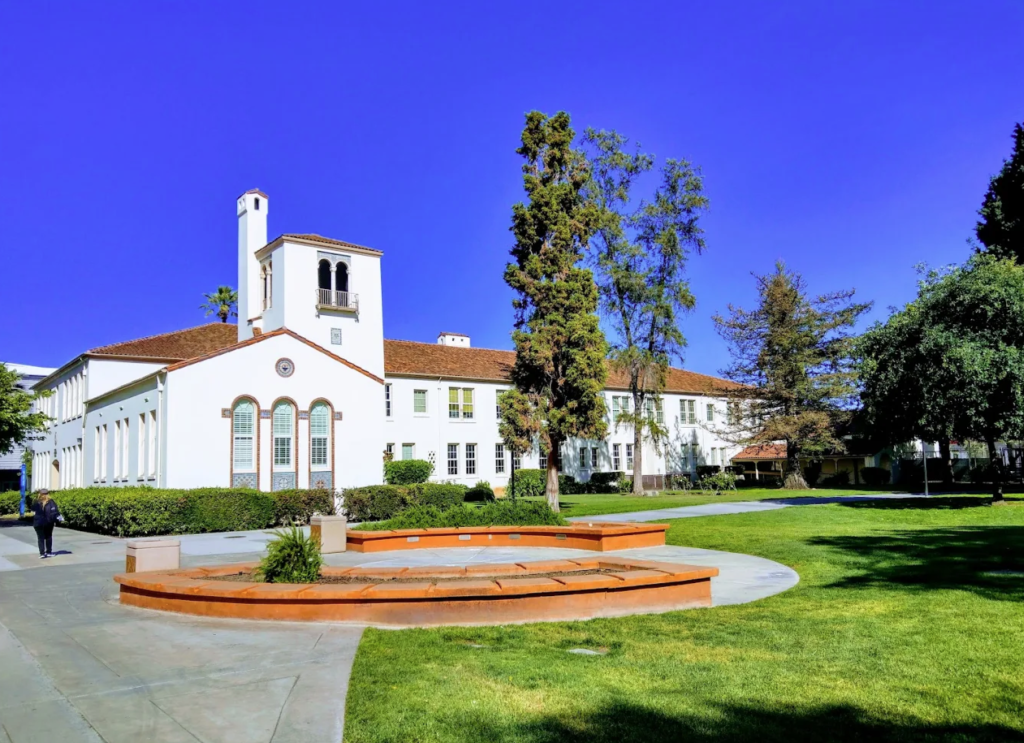 San Jose State University campus building where anti-Semitic graffiti was found.