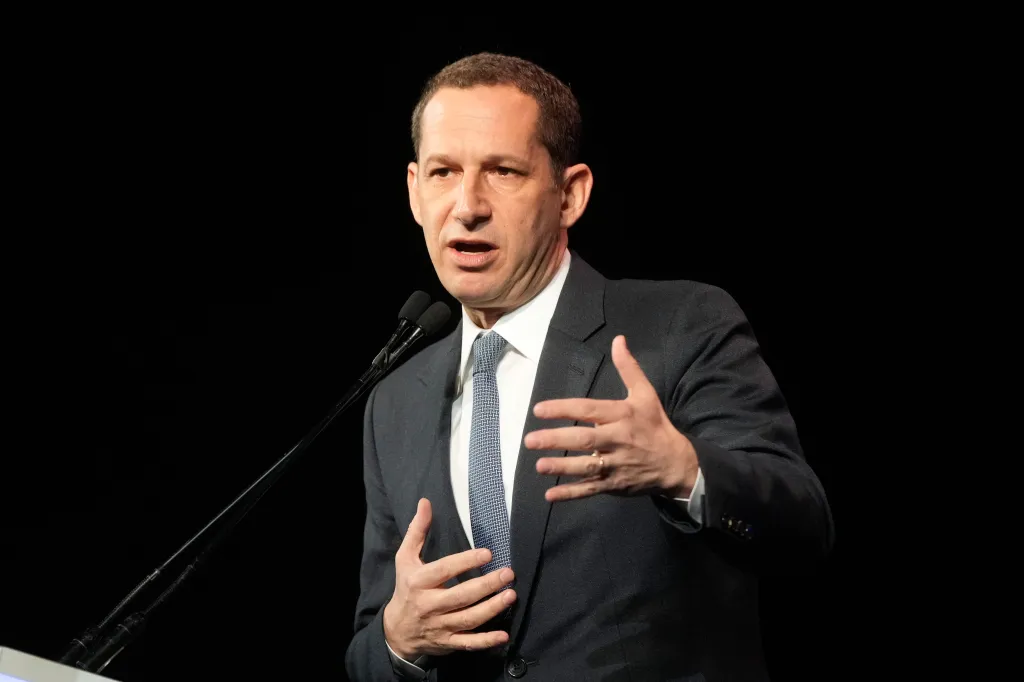 San Francisco Mayor Daniel Lurie speaking at the 2026 California Democratic Party State Convention.