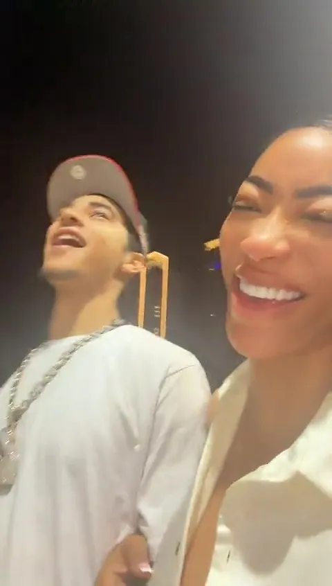 Tommie Lee, 41, was spotted out with Solange's 21-year-old son, Julez, as seen in a social media video (pictured here).