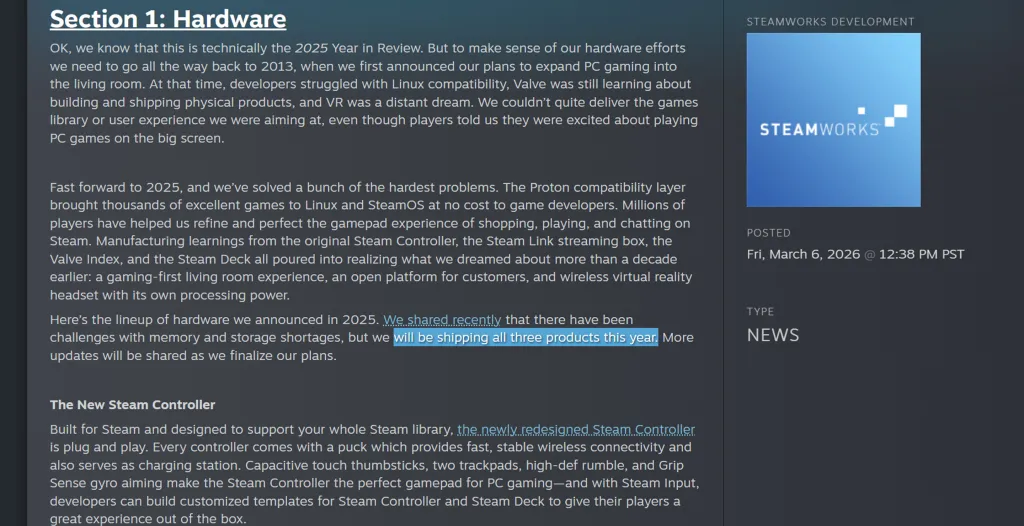 Steam Machine Release Date 2026 Blog