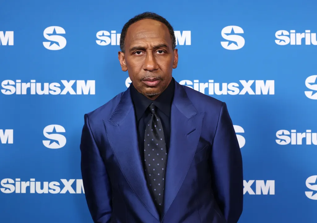 Stephen A. Smith at SiriusXM on Radio Row at Super Bowl LX.