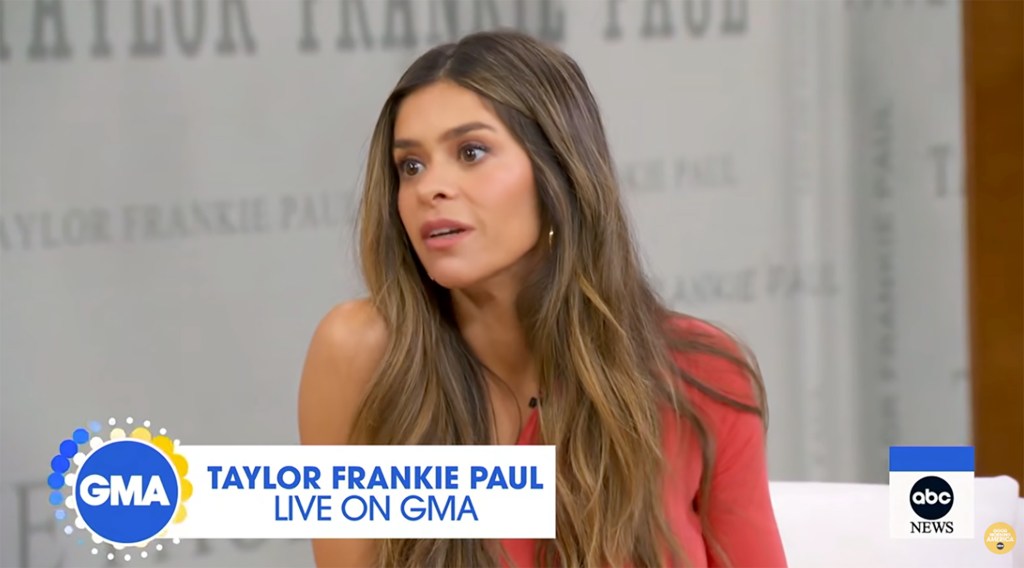 Taylor Frankie Paul live on Good Morning America.