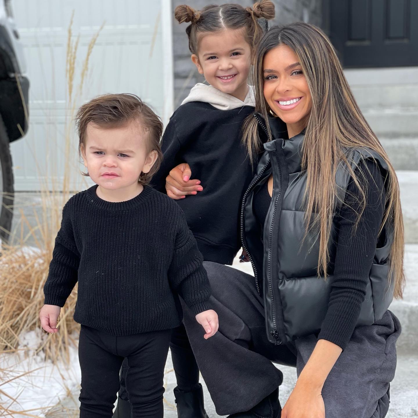 Influencer Taylor Frankie Paul with her daughter Indy and son.
