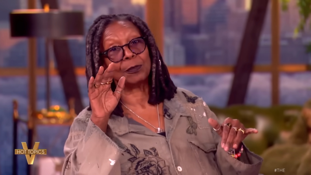 Whoopi Goldberg speaking on 