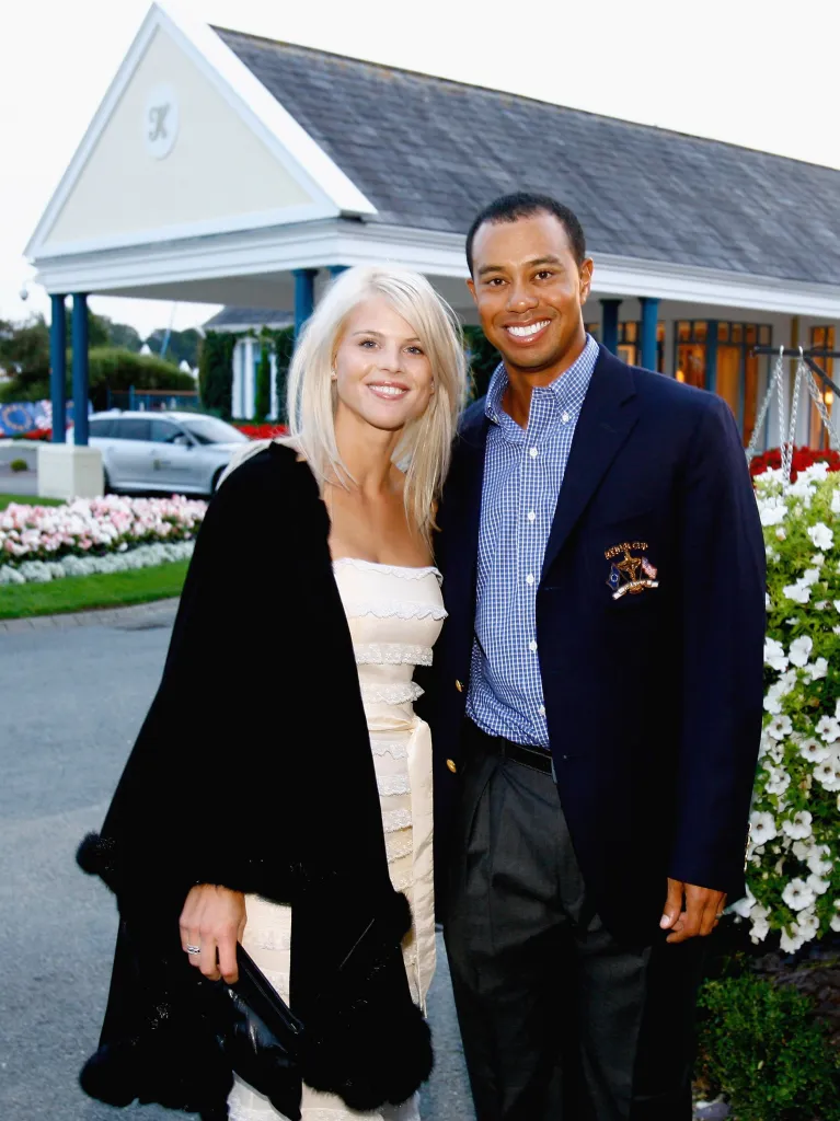 Tiger Woods and Elin Nordegren pose together at the 2006 Ryder Cup Welcome Dinner.