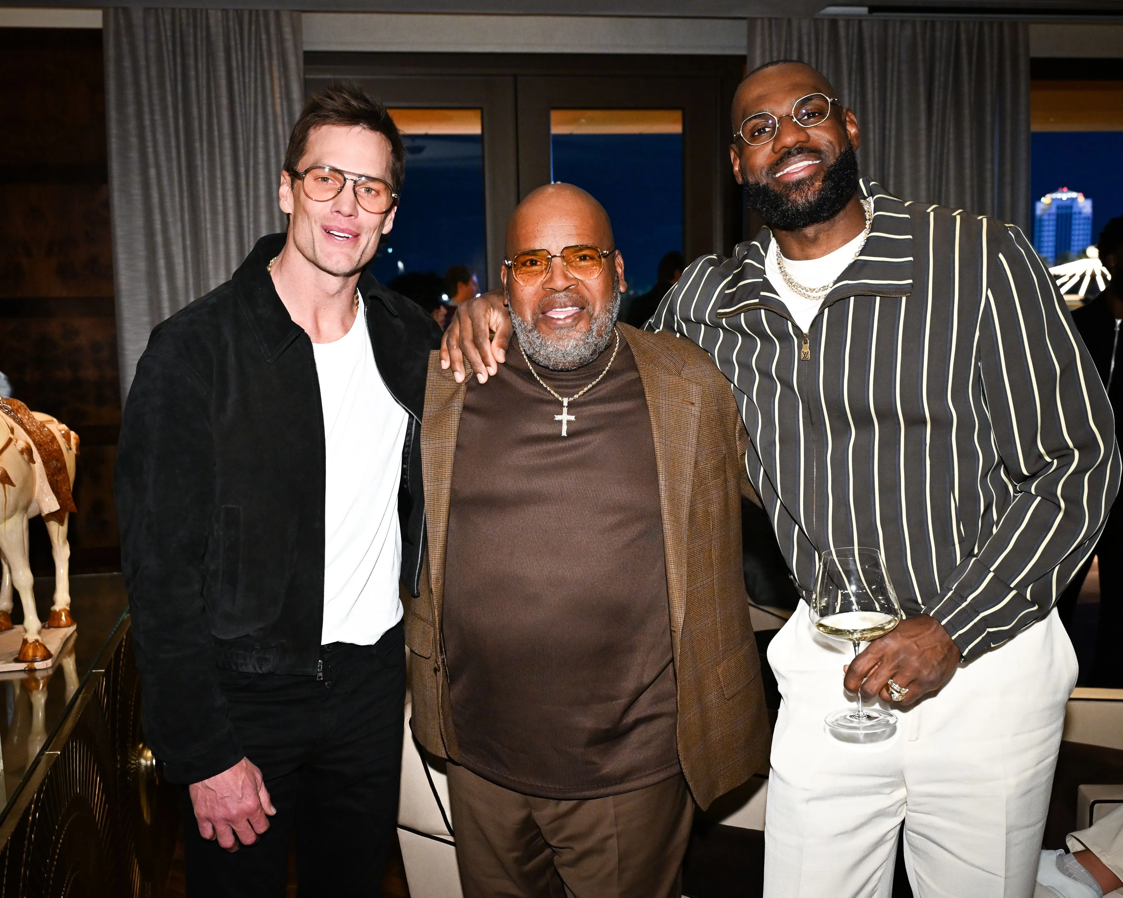 Tom Brady and LeBron James at Wnn Las Vegas