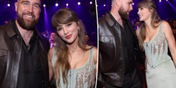 Taylor Swift and Travis Kelce make their awards show debut at iHeartRadio Music Awards 2026