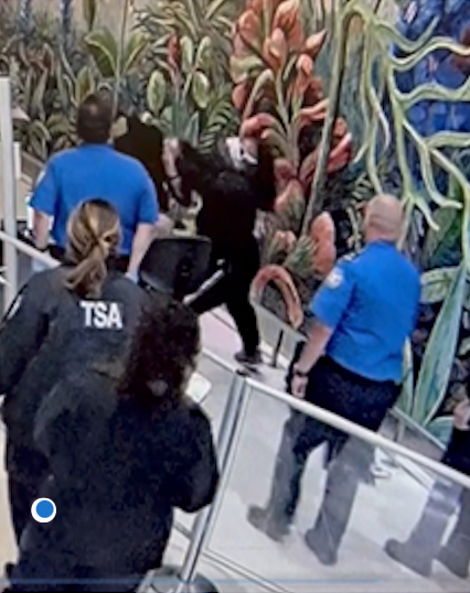Man accused of attacking TSA officers at an airport.