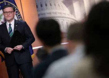 ‘Hollow canard’: Firestorm as Mike Johnson fails to name even one instance of voter fraud