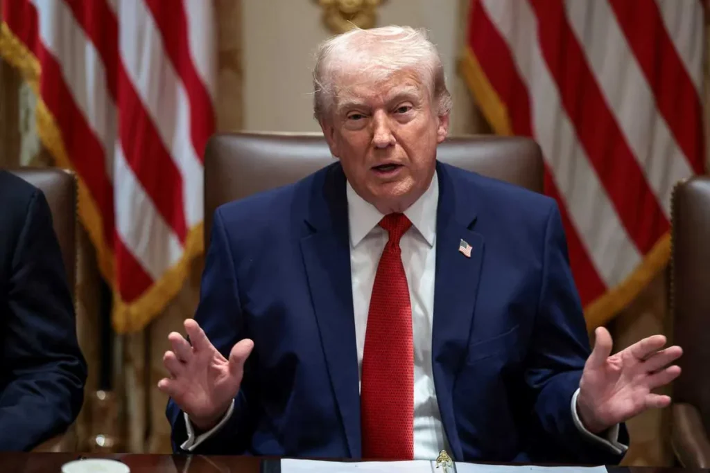 ‘Because I’m president’: Trump struggles to defend casting a mail-in ballot