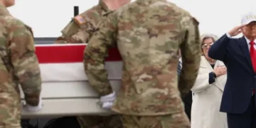 ‘Deeply sick’: Firestorm as Trump fundraising email uses photo from dignified transfer