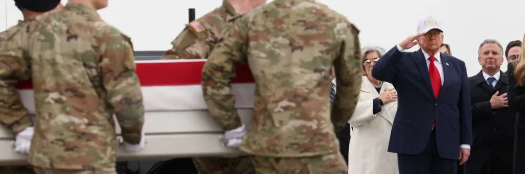 ‘Deeply sick’: Firestorm as Trump fundraising email uses photo from dignified transfer