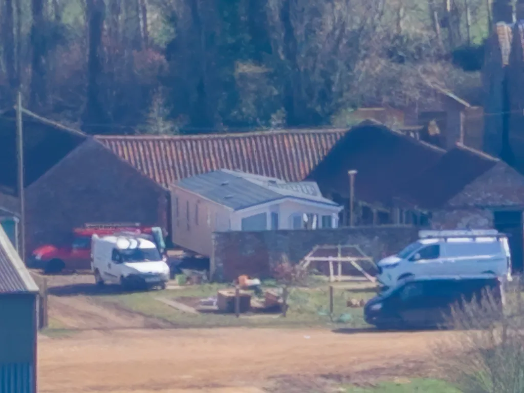 A mobile home installed at Marsh Farm in Norfolk.