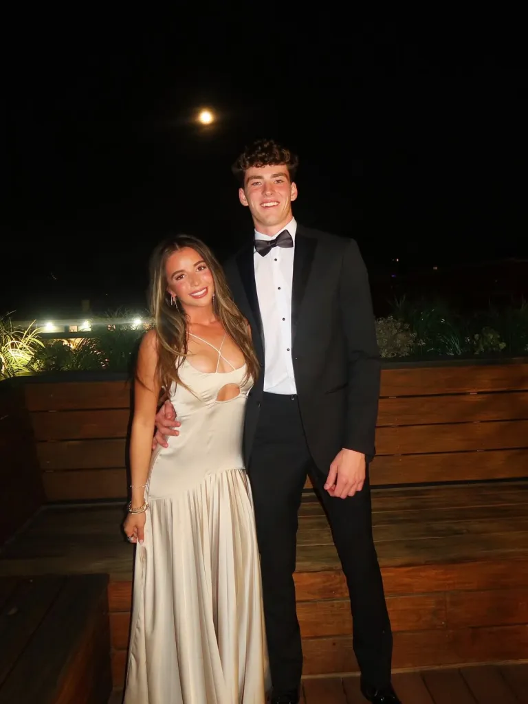 University of Alabama student James Gracey and Kenna Cohen pose for a photo.