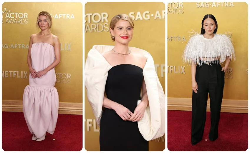 Sarah Pidgeon, Jessie Buckley and Yerin Ha. Source: Getty