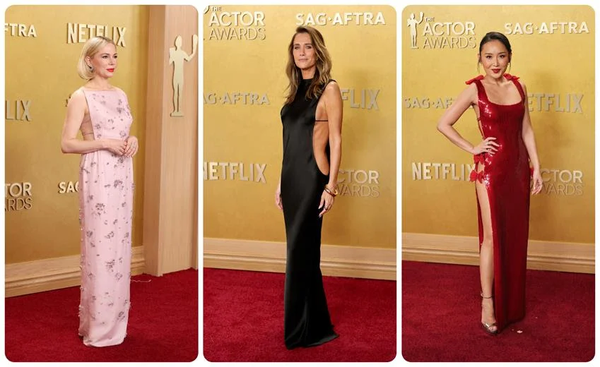 Michelle Williams, Kristen Wiig and Li Jun Li. Source: Getty