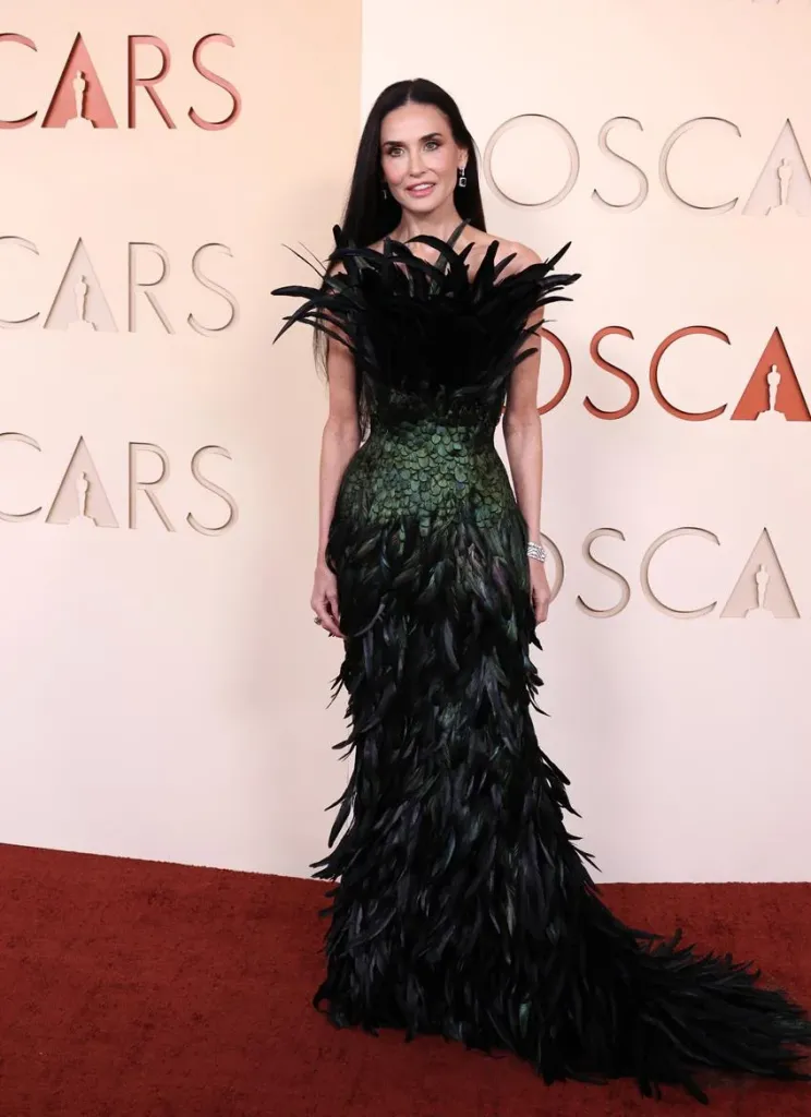 Demi Moore wearing custom Gucci. Source: Getty