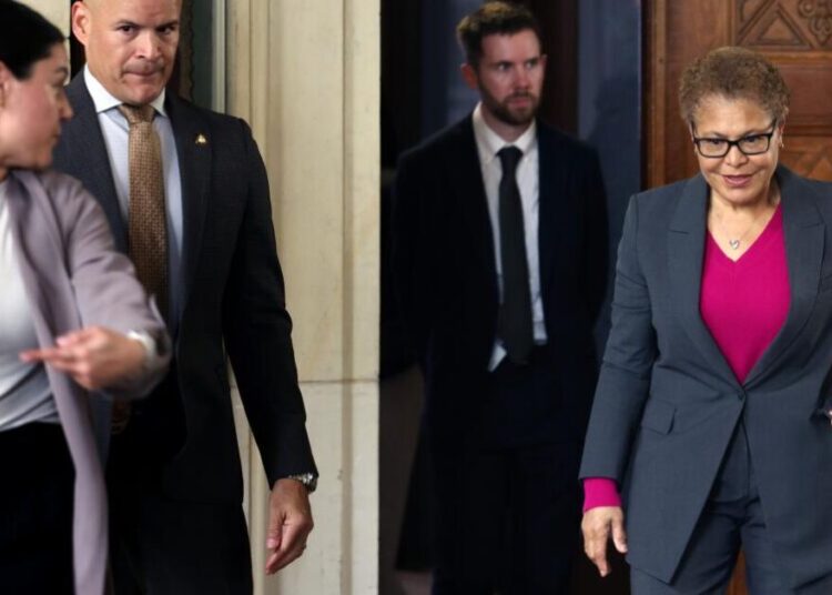 Most L.A. voters undecided about mayor’s race, with support for Bass at 20%, poll finds