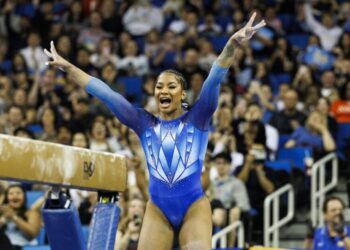 Jordan Chiles goes perfect again as UCLA sweeps Big Ten gymnastics titles