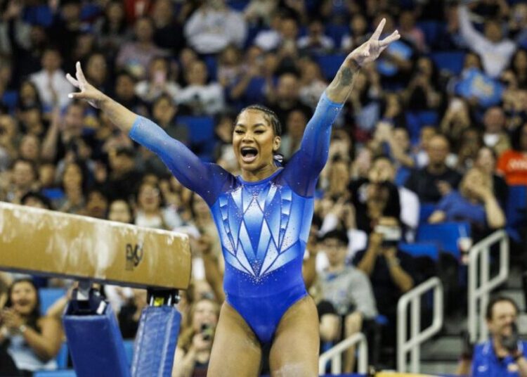 Jordan Chiles goes perfect again as UCLA sweeps Big Ten gymnastics titles