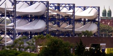 Construction finishes on a major offshore wind farm, the first during Trump’s tenure