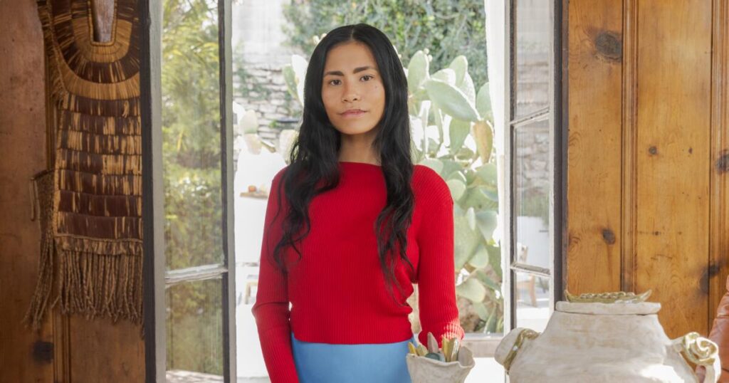 Remember the art of window displays? This one will keep you lingering in a vibrant L.A. picnic scene