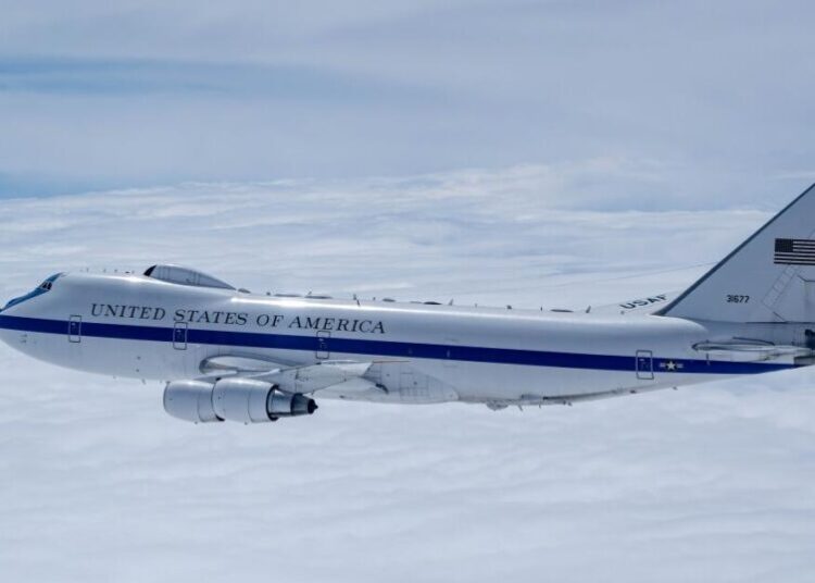 ‘Doomsday plane’ performs exercises in Fresno, stoking fears as war escalates