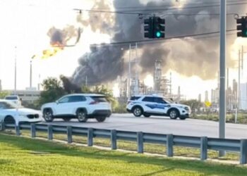 Fire out and shelter-in-place order is lifted after oil refinery explosion near Texas coast
