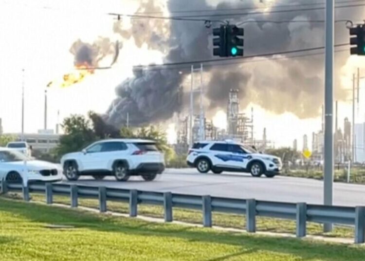 Fire out and shelter-in-place order is lifted after oil refinery explosion near Texas coast