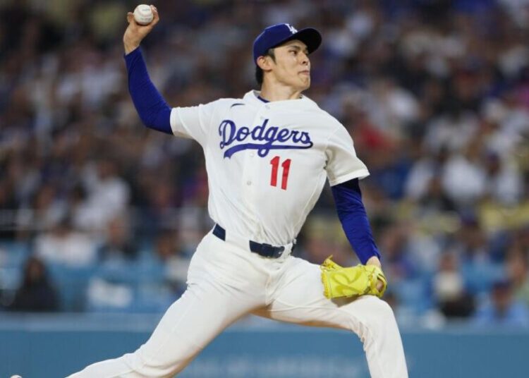 Roki Sasaki’s encouraging start undermined by Dodgers’ offensive woes in first loss