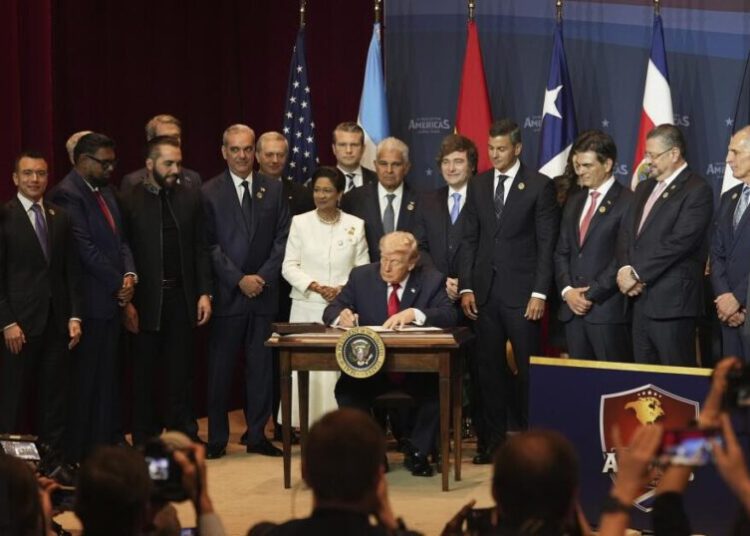 Trump urges Latin American leaders to use military action against cartels