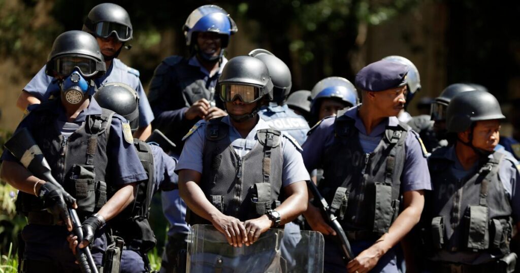 South Africa arrests 12 senior police officers on suspicion of corruption