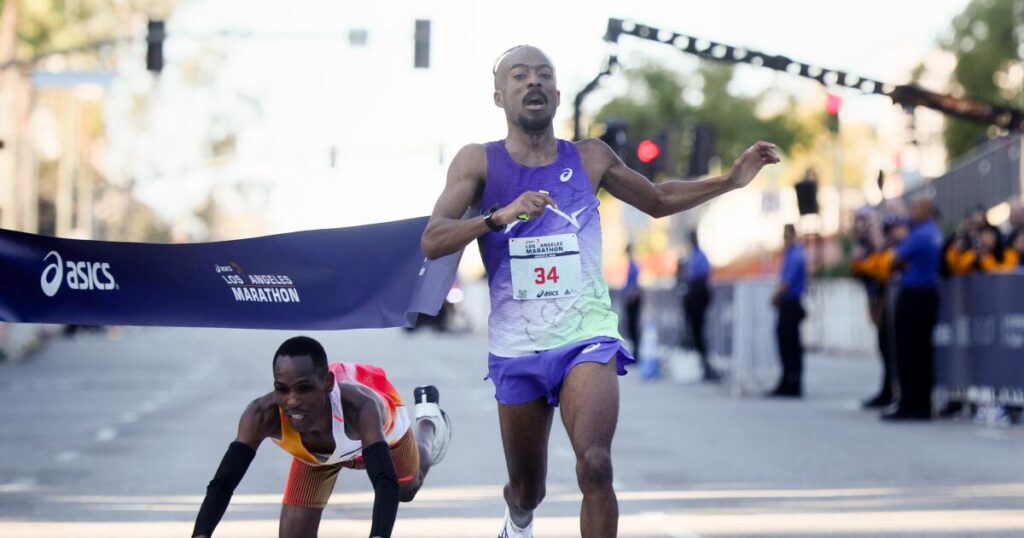 Runners sympathize with L.A. Marathon runner-up led off course, but say fans are vital