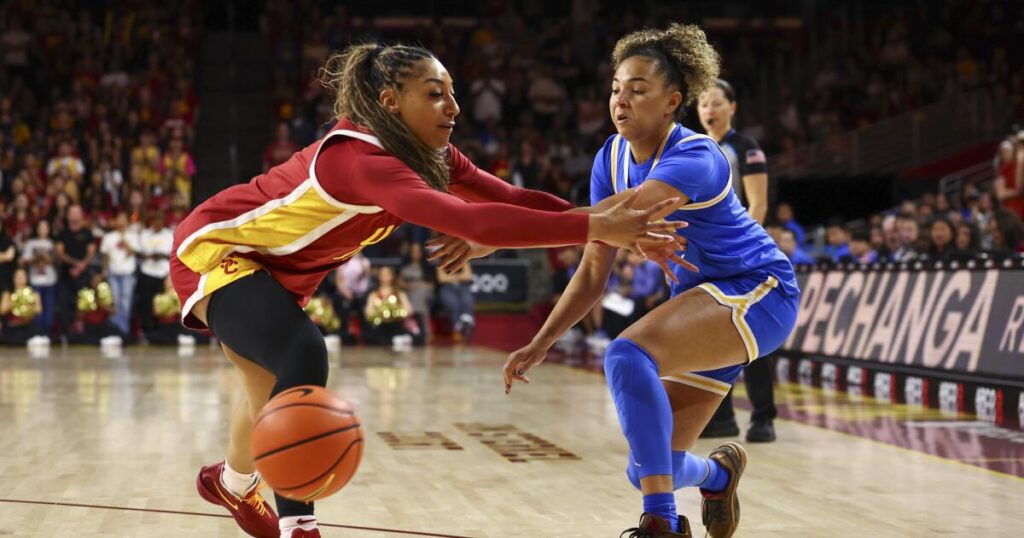 No. 2 UCLA women dominate rival USC to finish Big Ten play undefeated