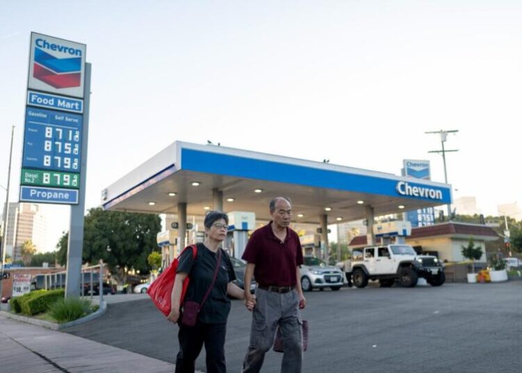 When gas prices spike, the world focuses on this L.A. gas station to vent its rage
