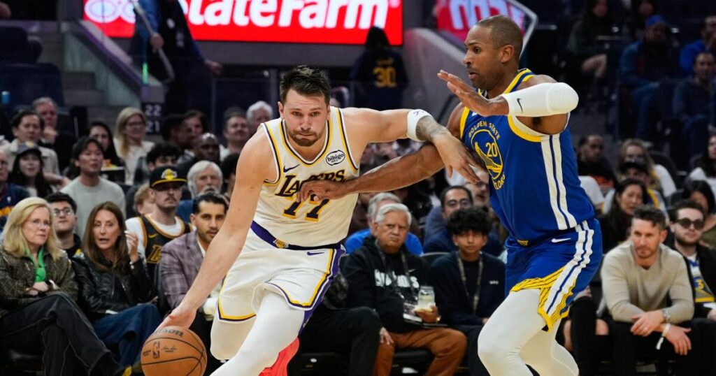 Luka Doncic and Lakers dominate Curry-less Warriors to halt losing streak