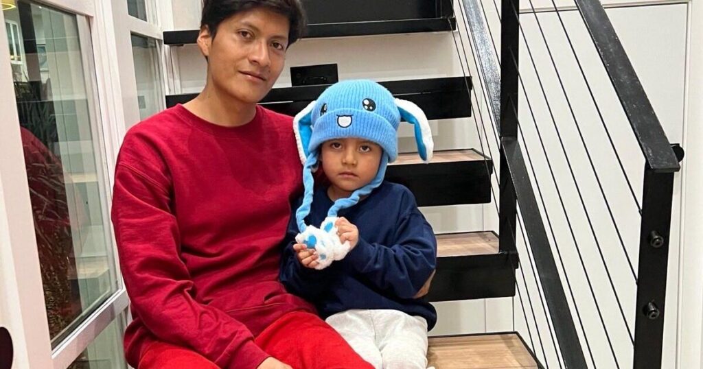 Asylum claim denied for the family of the boy in a bunny hat detained with his father, lawyer says
