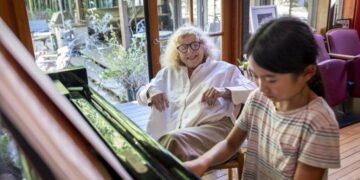 She started teaching music at Santa Monica school in 1971 and can’t leave because ‘it feeds me’