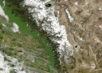 Satellite photos show California’s sudden snowpack meltdown: Now you see it, now you don’t