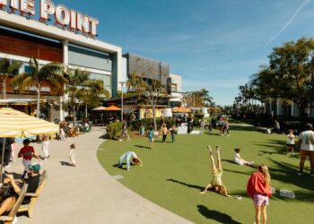 Open-air ‘mall parks’ are on the rise in SoCal — and exhausted parents are loving it