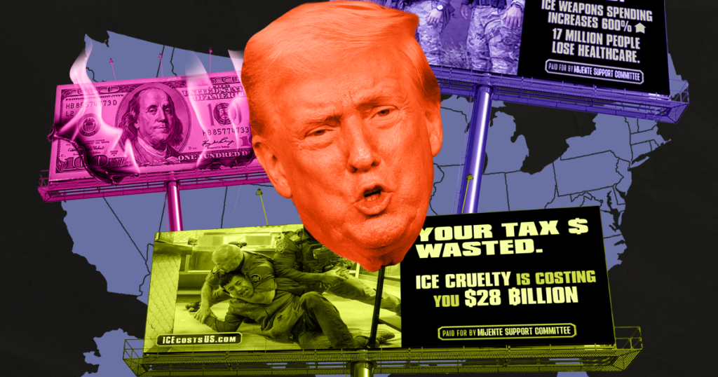 New anti-ICE billboard campaign reminds Angelenos where their tax dollars are going