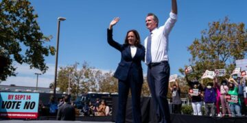 Newsom leads Harris for president among California Democrats, poll finds