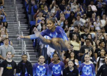 UCLA star Jordan Chiles helps Bruins win her final home meet, knocking out rival Utah
