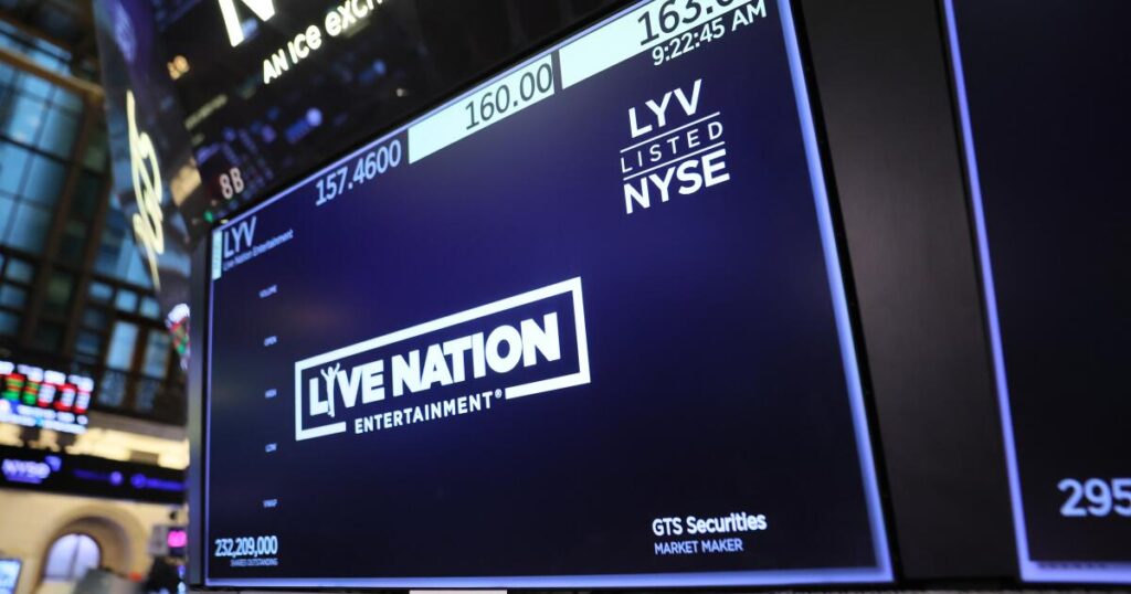 Live Nation reaches tentative settlement with Justice Department in antitrust lawsuit