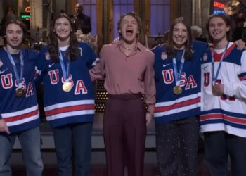 Team USA hockey stars address controversy during Connor Storrie’s ‘SNL’ debut with savage joke