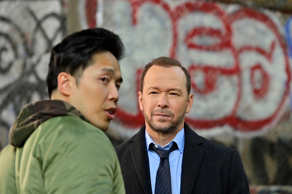 Donnie Wahlberg as Danny Reagan looking directly at the camera, and Alex Duong as Sonny Le looking to the right.