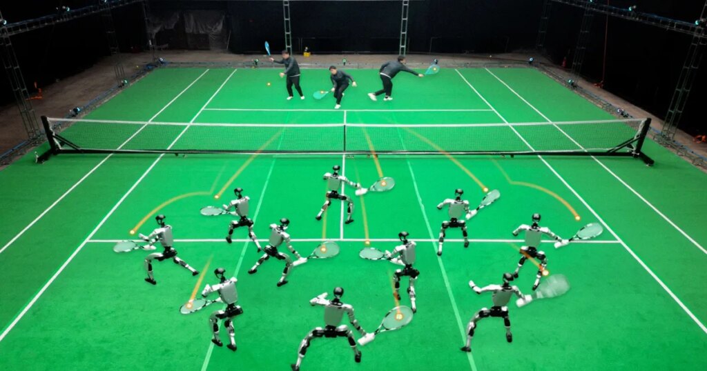This Video of a Humanoid Robot Playing Perfect Tennis Is Extremely Impressive