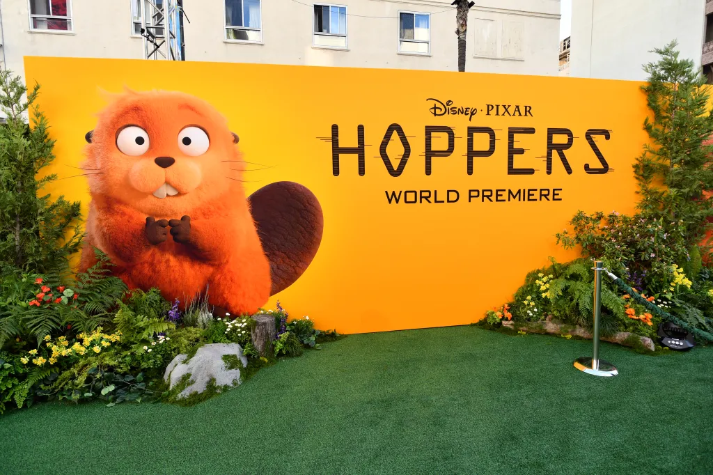 A step and repeat banner for the 