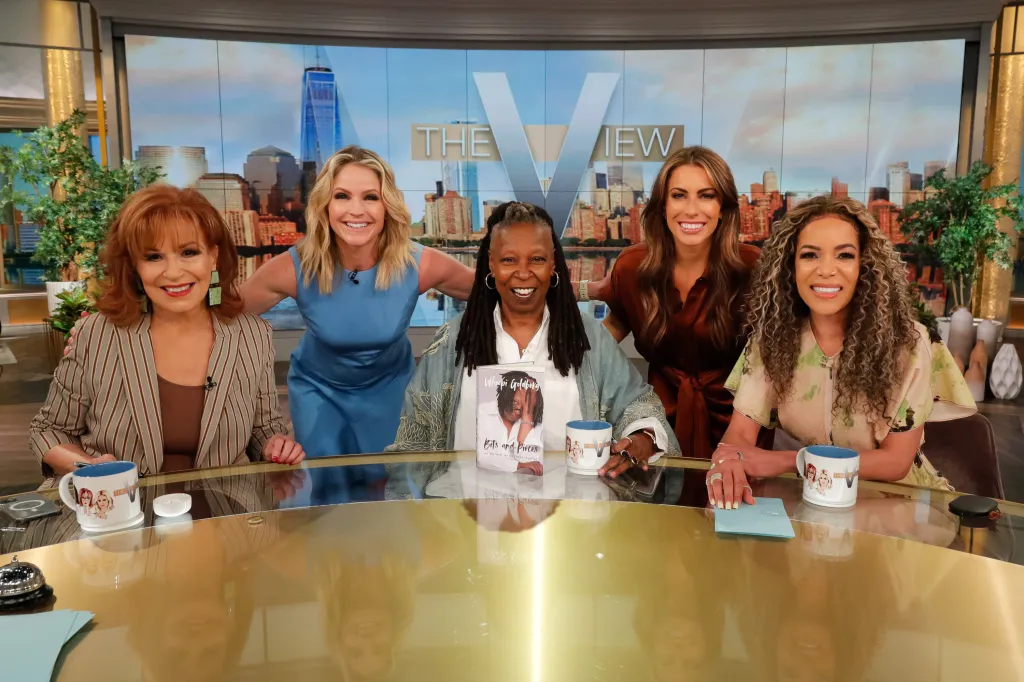 Whoopi Goldberg with co-hosts of 
